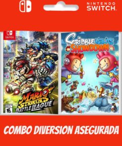 Mario Strikers Battle League + scribblenauts Shodown