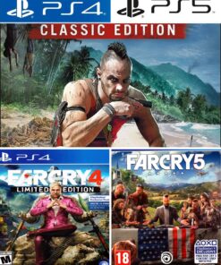 Far cry 3 + 4 + 5 PS4 PS5